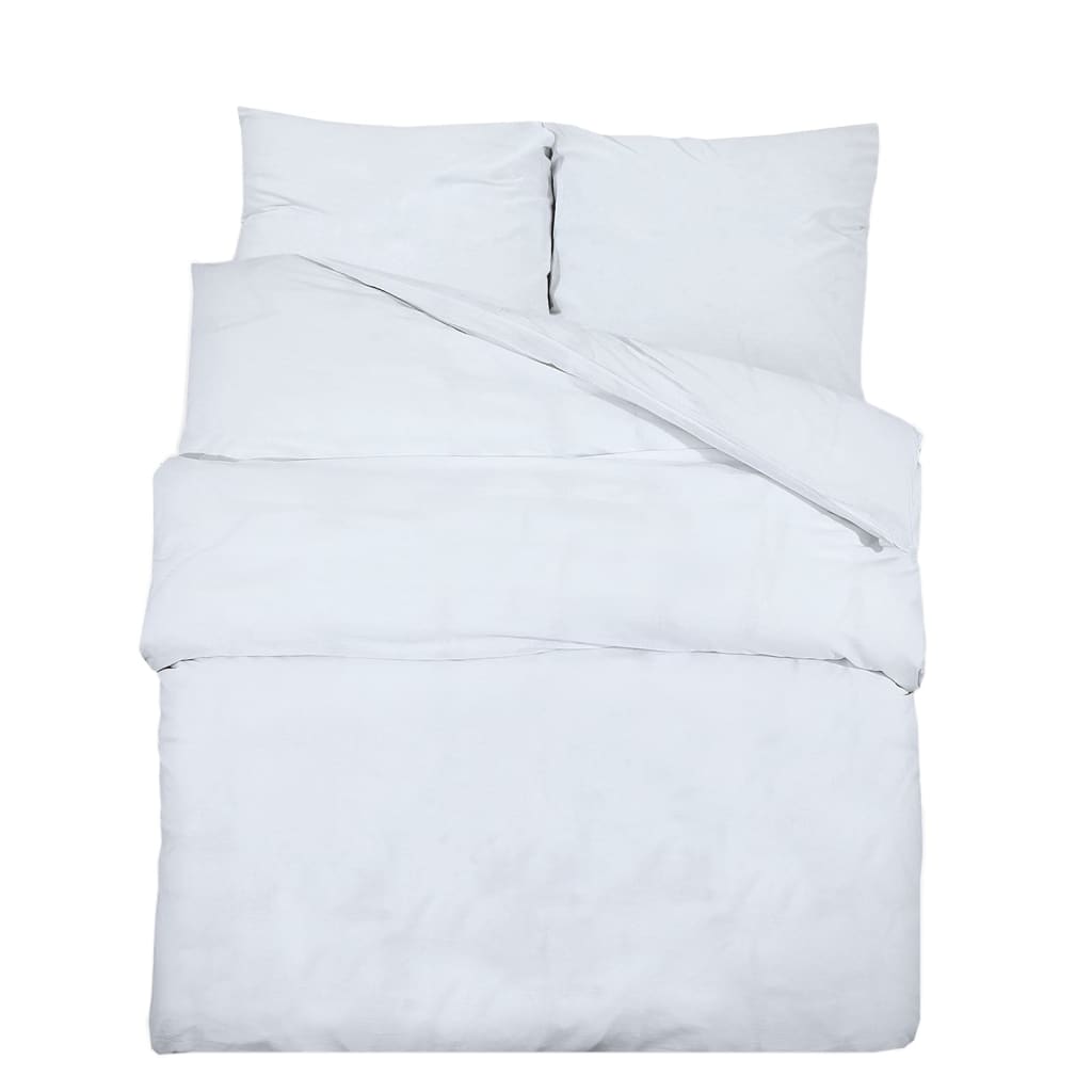 Sada křížení Vidaxl Duvet Set 220x240 cm Cotton White