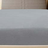 Fogli montati Vidaxl 2 St Jersey 140x200 cm di cotone grigio