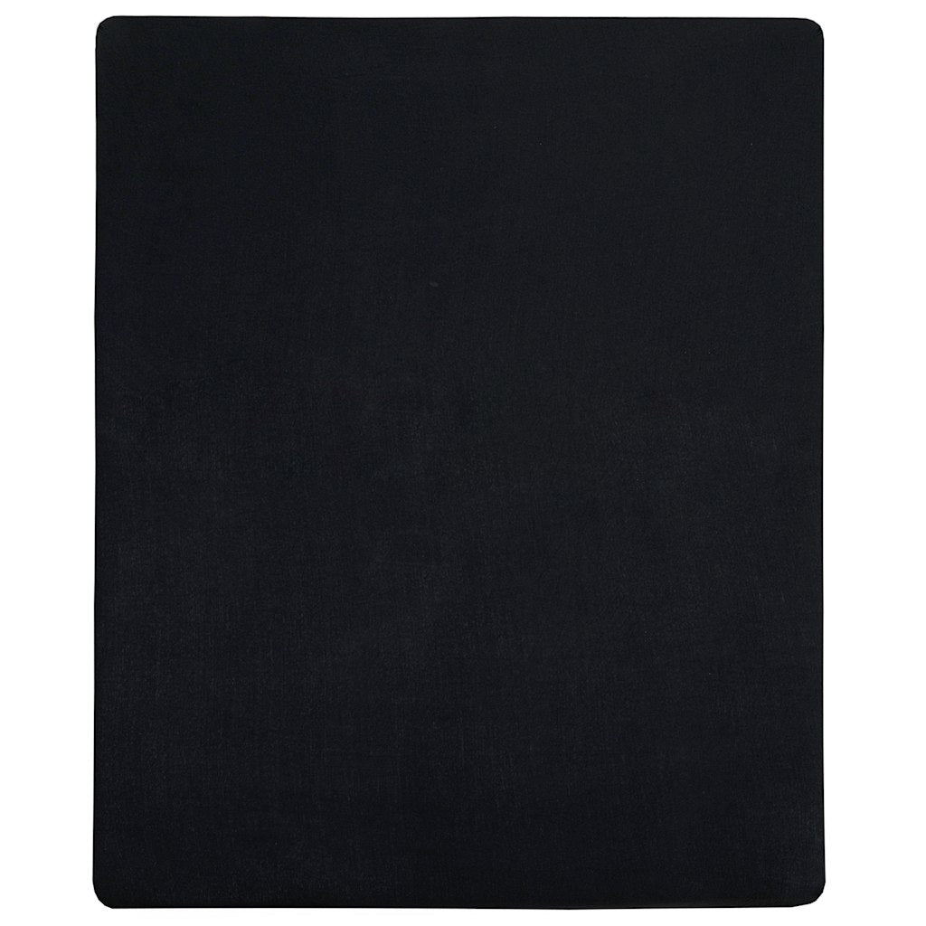 Vidaxl hoeslaken jersey 180x200 cm katoen zwart