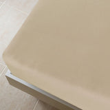 Vidaxl Fitted Sheet Jersey 90x200 cm Cotton Taupe