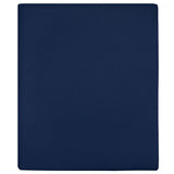 Vidaxl hoeslakens 2 st jersey 100x200 cm katoen marineblauw