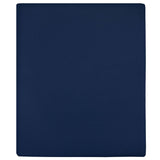 Vidaxl hoeslaken jersey 180x200 cm katoen marineblauw