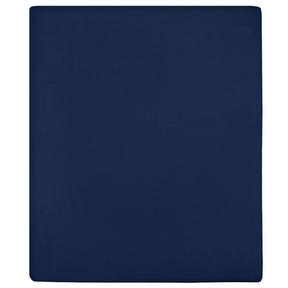 Vidaxl hoeslakens 2 st jersey 180x200 cm katoen marineblauw