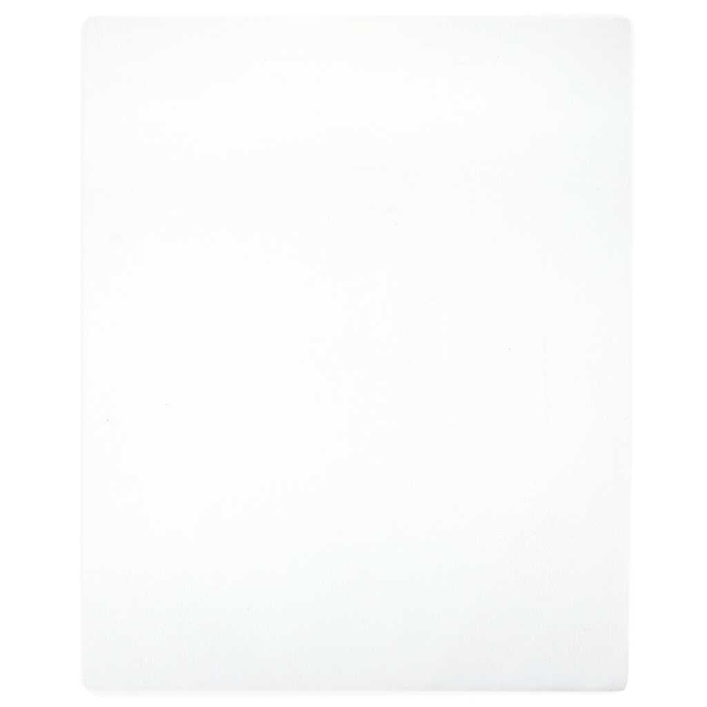 Vidaxl hoeslakens jersey 2 st 180x200 cm katoen wit