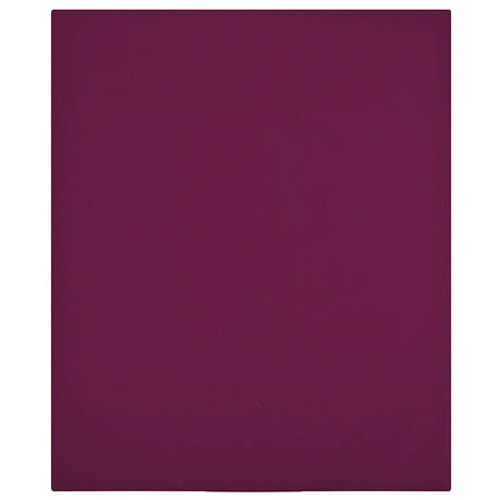 Vidaxl hoeslakens 2 st jersey 140x200 cm katoen bordeauxrood