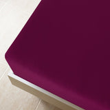 VidaXL Fitted sheets Jersey 2 pcs 180x200 cm cotton burgundy red