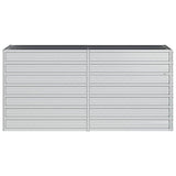 Vidaxl plantenbak verhoogd 160x40x77 cm gegalvaniseerd staal zilver