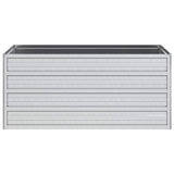 Vidaxl plantenbak verhoogd 100x40x45 cm gegalvaniseerd staal zilver