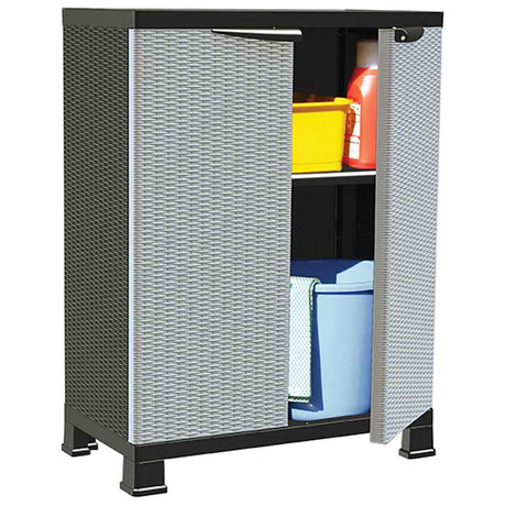 Vidaxl opbergkast 68x39x92 cm rattan ontwerp
