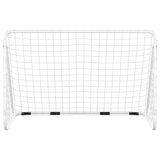 Vidaxl fotballmål med nett 180x90x120 cm stålhvit