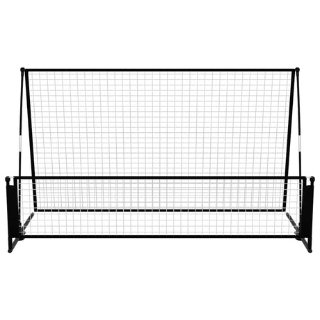 Vidaxl voetbalrebounder voetbaldoel 2-in-1 202x104x120 cm staal