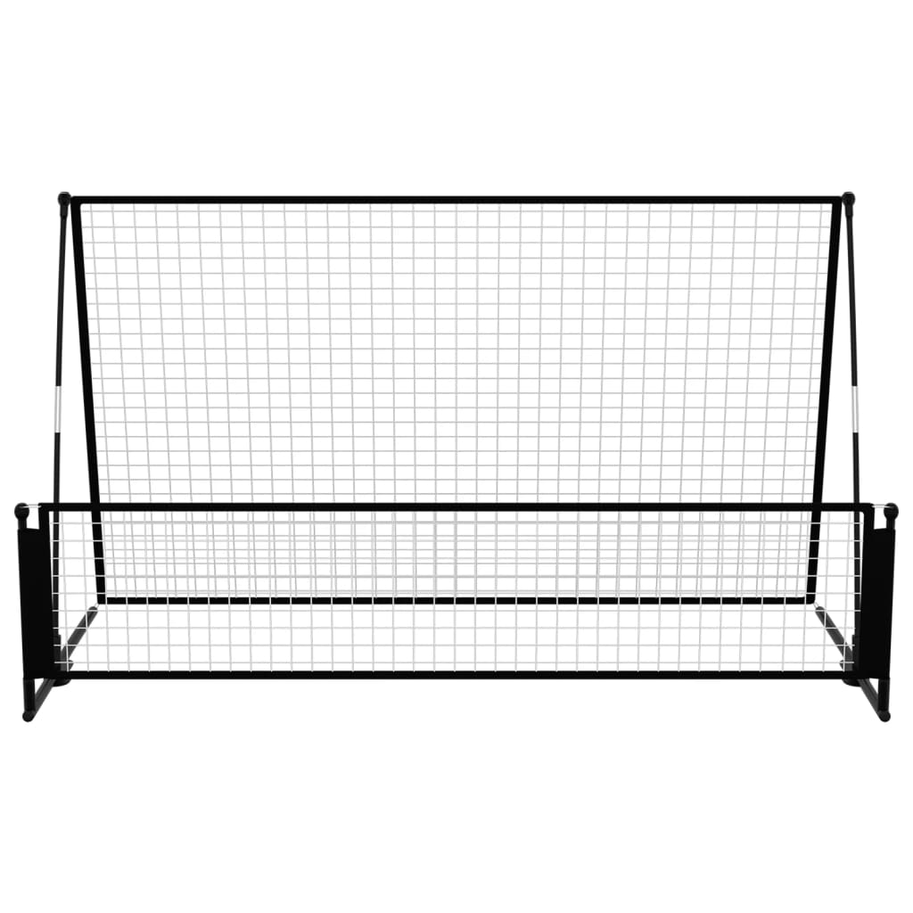 Fotbalový branku Vidaxl Football Rebounder 2-in-1 202x104x120 cm Steel