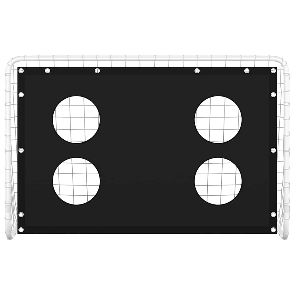 Vidaxl voetbaldoeltrainingsdoel 184x61x122 cm staal