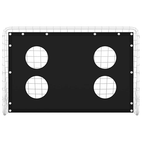 Vidaxl voetbaldoeltrainingsdoel 184x61x122 cm staal