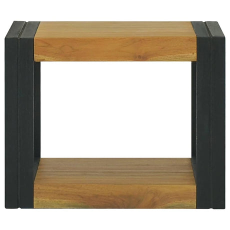 Vidaxl badkamerwandkast 45x45x35 cm massief teakhout