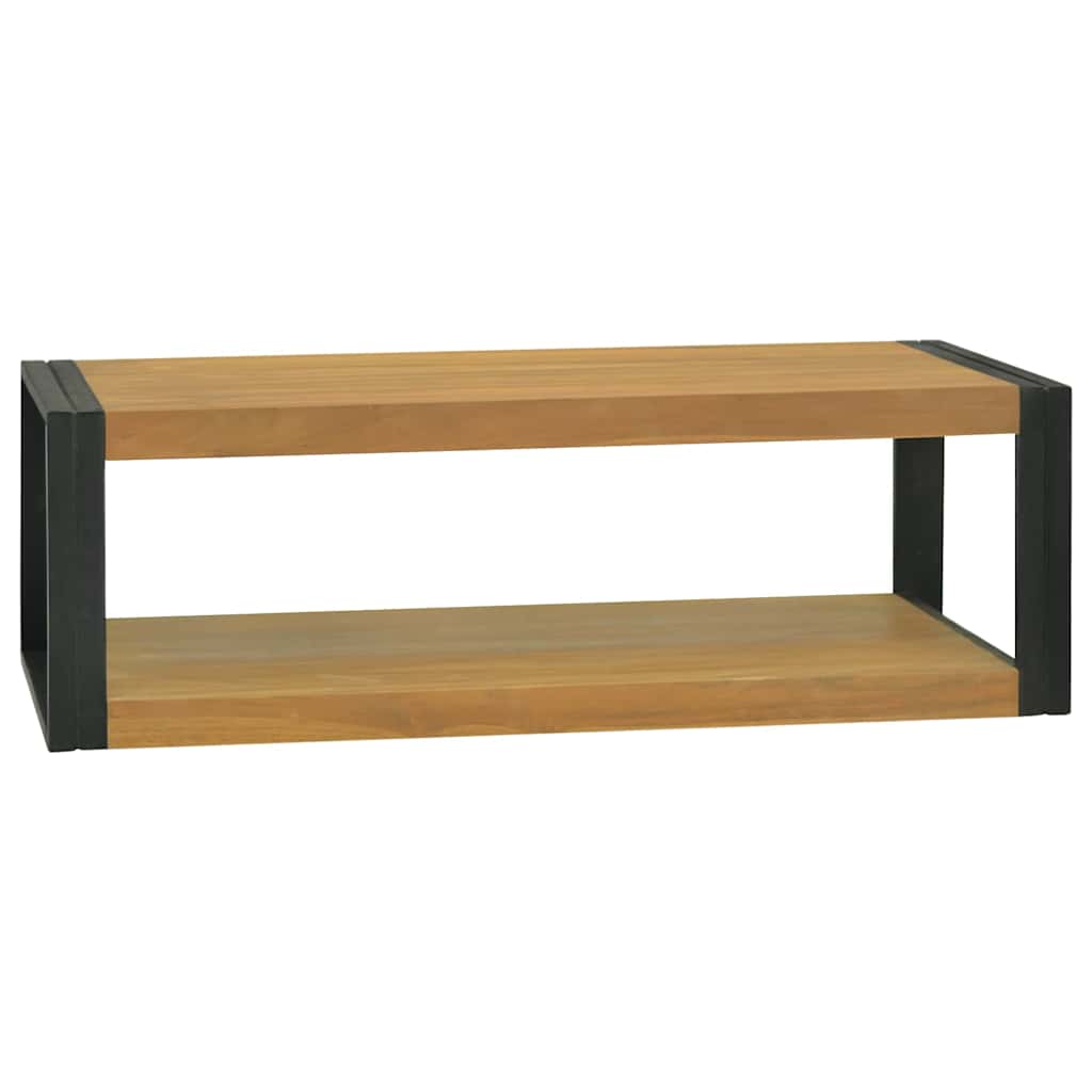 Vidaxl badkamerwandkast 110x45x35 cm massief teakhout