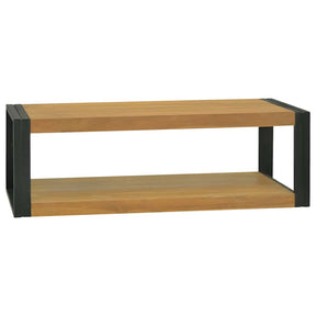Vidaxl badkamerwandkast 110x45x35 cm massief teakhout