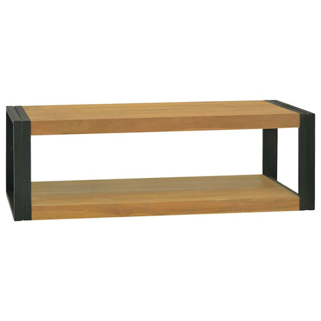 Vidaxl badkamerwandkast 110x45x35 cm massief teakhout