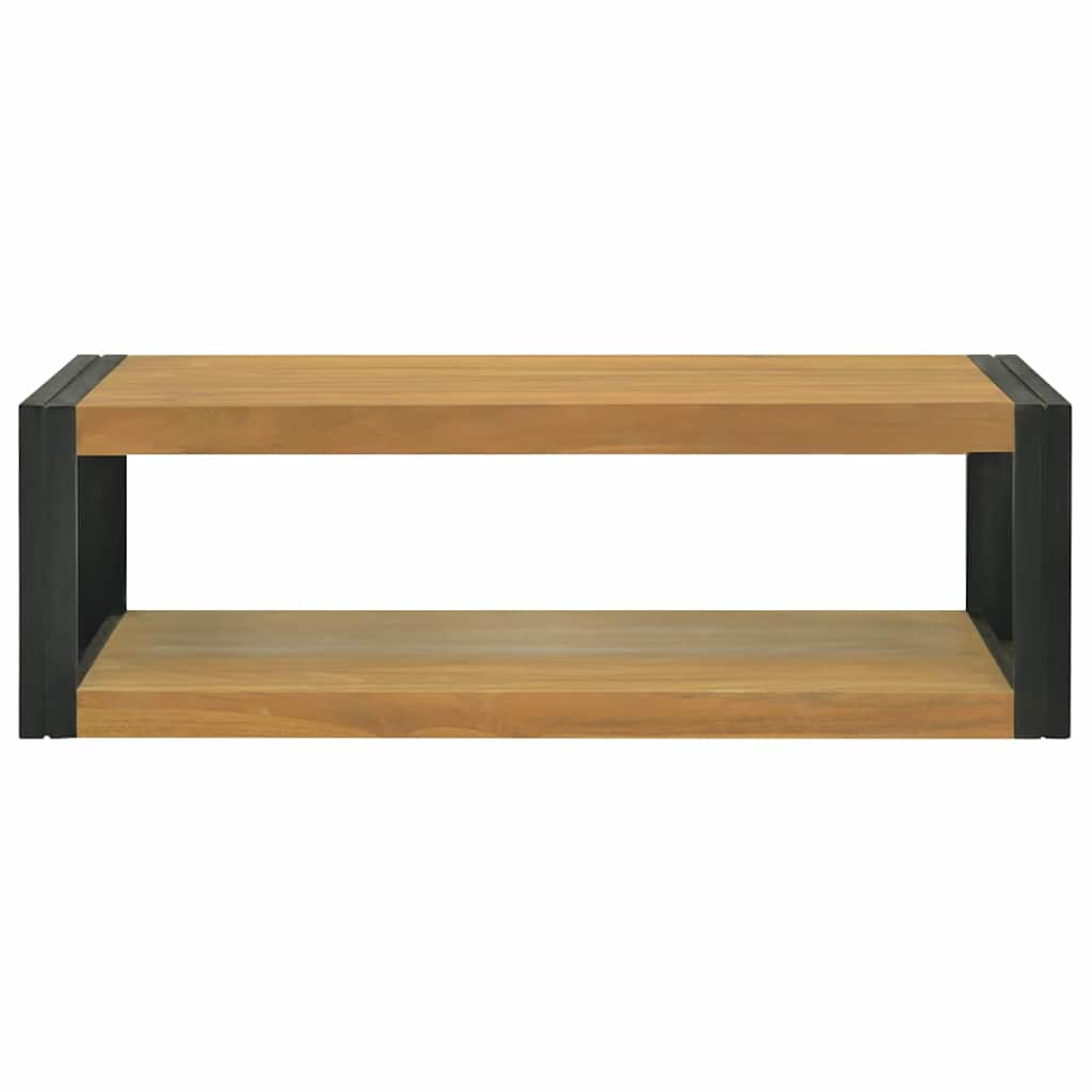 Vidaxl badkamerwandkast 110x45x35 cm massief teakhout