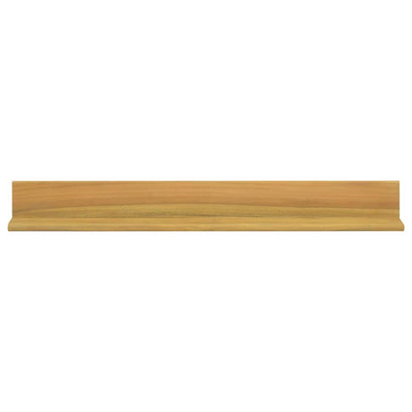 Vidaxl wandschappen 2 st 90x10x10 cm massief teakhout