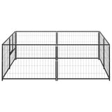 Vidaxl Hond Kennel 4 m² Stitlack Black