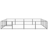 VidaXL Dog Kennel 16 m² Steel Black