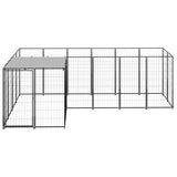 Vidaxl Hond Kennel 4.84 m² St. Black