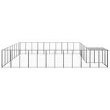 Vidaxl Hond Kennel 25.41 m² Stat Black