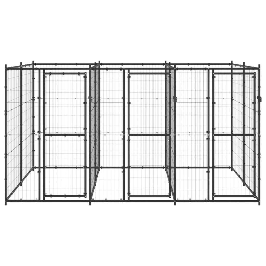 Vidaxl Dog hodera 7,26 m² stal