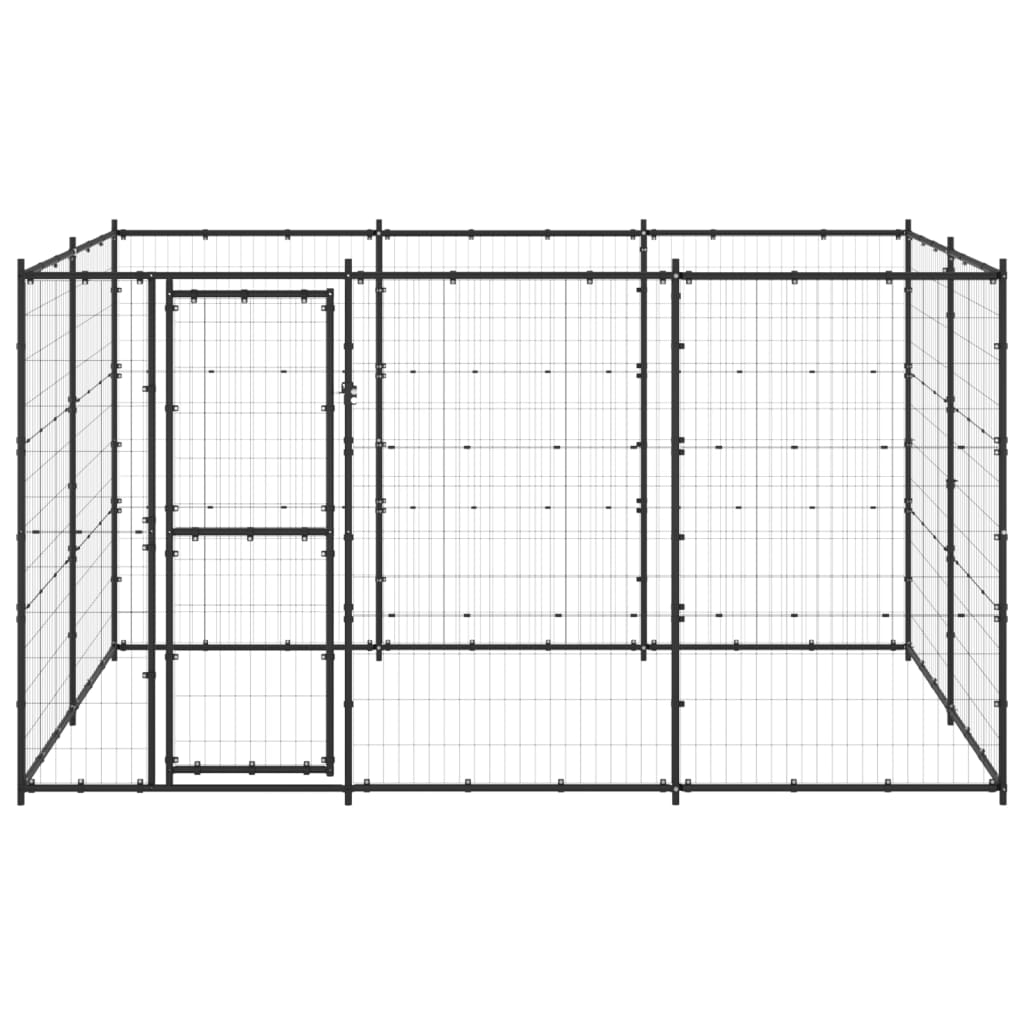 Vidaxl Dog Kennel 7,26 m² stål