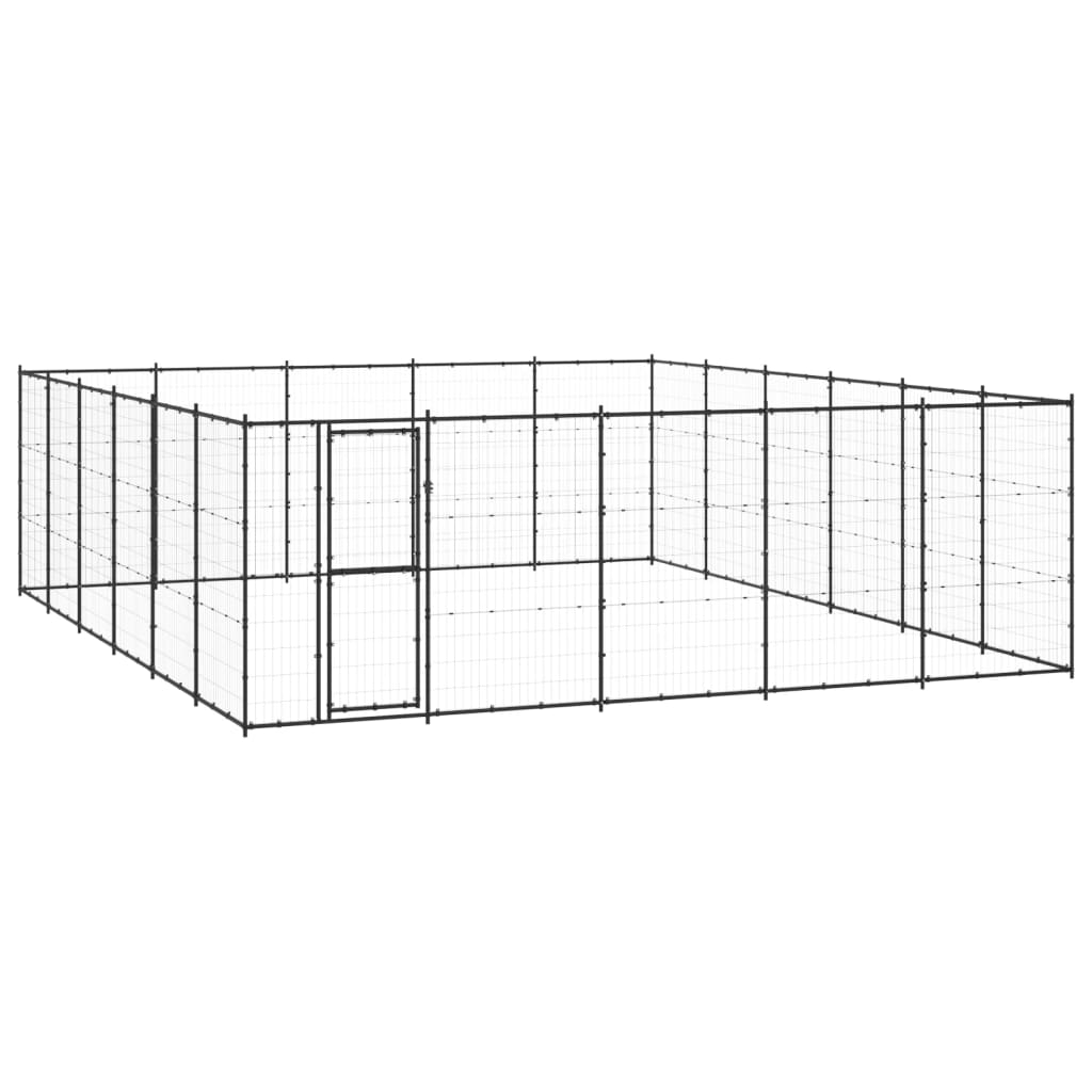 Vidaxl Dog Kennel 36,3 m² stål