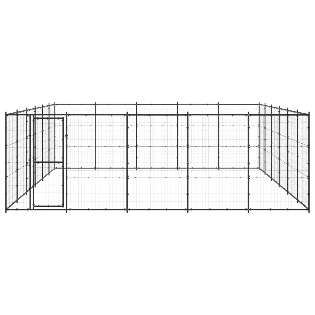 Vidaxl Dog Kennel 36,3 m² stål