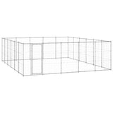 Vidaxl Dog Kennel 36,3 m² stal ocynkowana