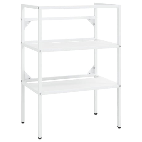 Vidaxl wastafelframe 59x38x83 cm ijzer wit