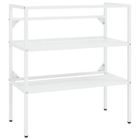 Vidaxl wastafelframe 79x38x83 cm ijzer wit