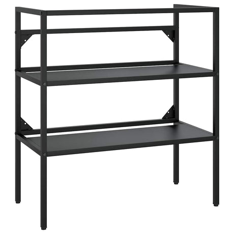 Vidaxl wastafelframe 79x38x83 cm ijzer zwart
