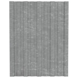 Vidaxl dakpanelen 36 st 60x45 cm gegalvaniseerd staal zilverkleurig