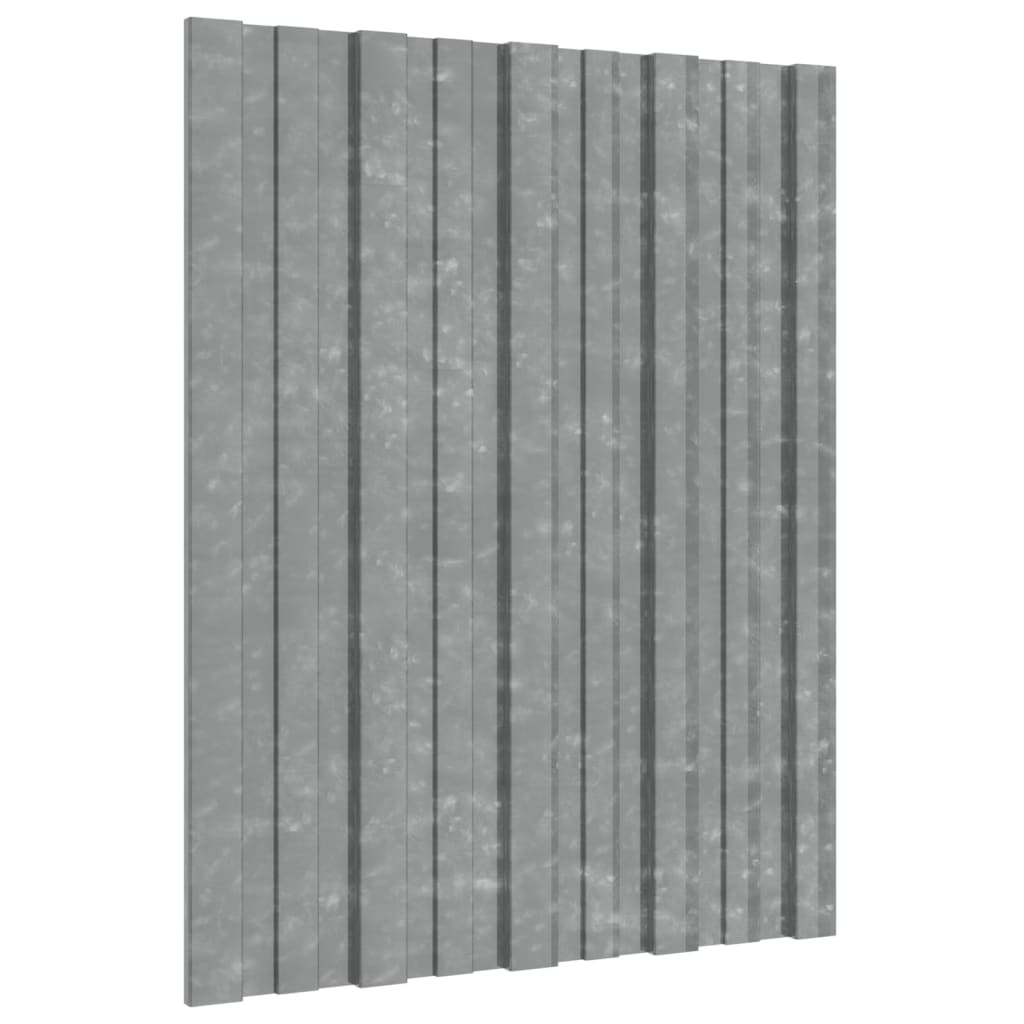 VidaXL roof panels 36 st 60x45 cm galvanized steel silver colored