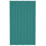 VidaXL roof panels 12 st 80x45 cm galvanized steel green