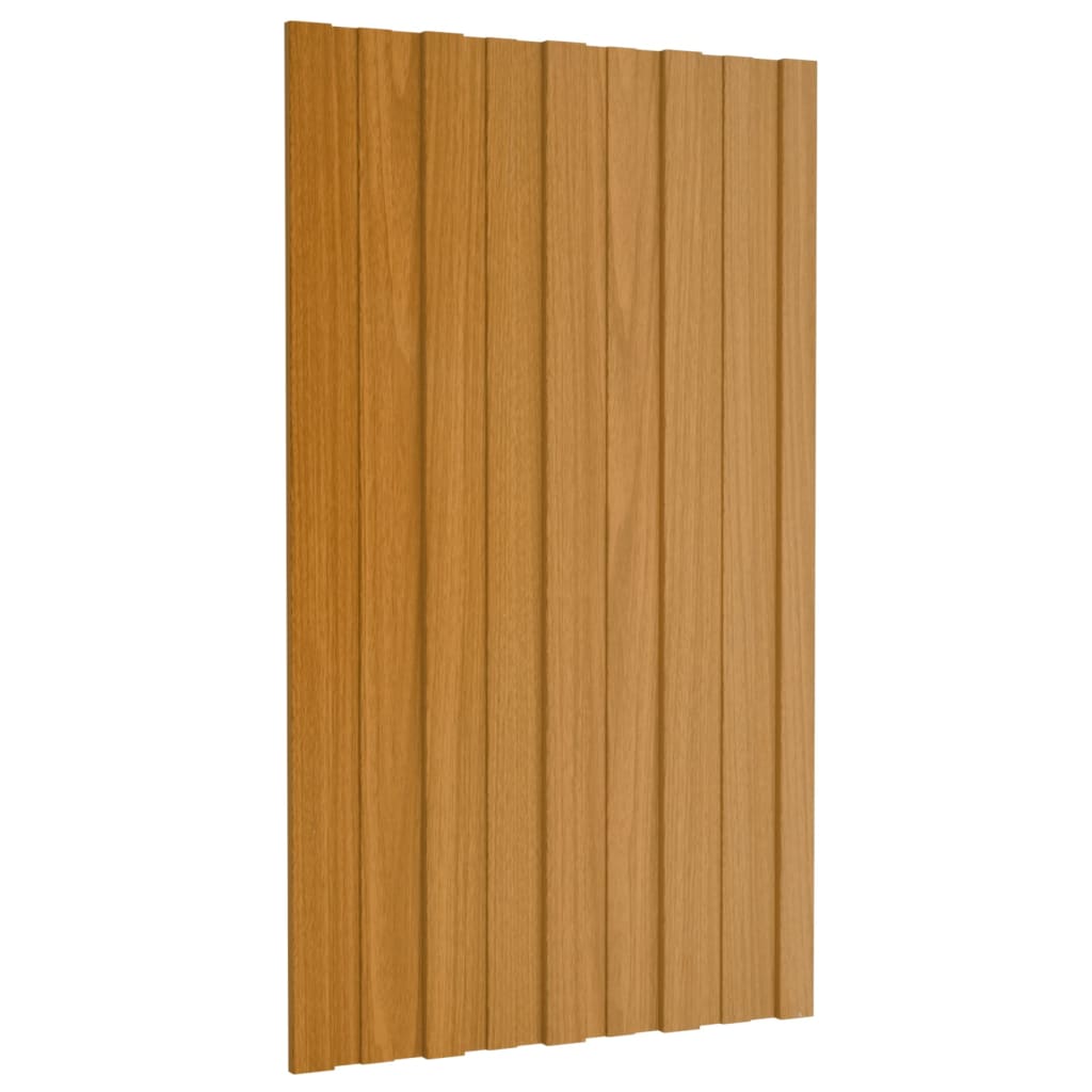 Pannelli del tetto Vidaxl 12 ST 80x45 cm in legno leggero in acciaio zincato