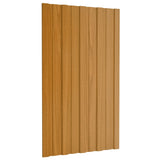 Pannelli del tetto Vidaxl 12 ST 80x45 cm in legno leggero in acciaio zincato