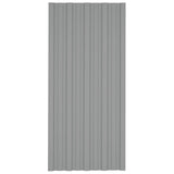 VidaXL roof panels 12 st 100x45 cm galvanized steel gray