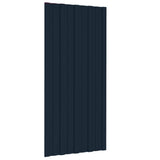 Vidaxl dakpanelen 12 st 100x45 cm gegalvaniseerd staal antraciet