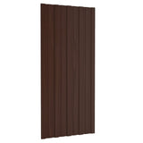 Vidaxl dakpanelen 12 st 100x45 cm gegalvaniseerd staal bruin