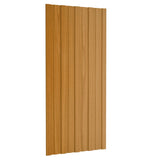 Pannelli del tetto Vidaxl 36 ST 100x45 cm Legno leggero in acciaio zincato