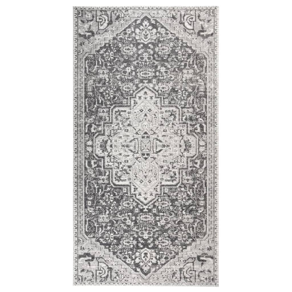 Vidaxl extérieur tapis plat tissé 80x150 cm gris clair