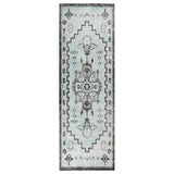 Vidaxl Extérieur tapis plat tissé 80x250 cm vert et gris