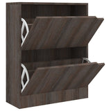 Vidaxl Shoe cabinet 2 doors 59x24x74 cm Properted Wood Sonoma Oak