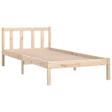 Vidaxl bedframe massief grenenhout zwart 75x190 cm
