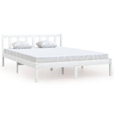 Vidaxl bedframe massief grenenhout wit 120x190 cm